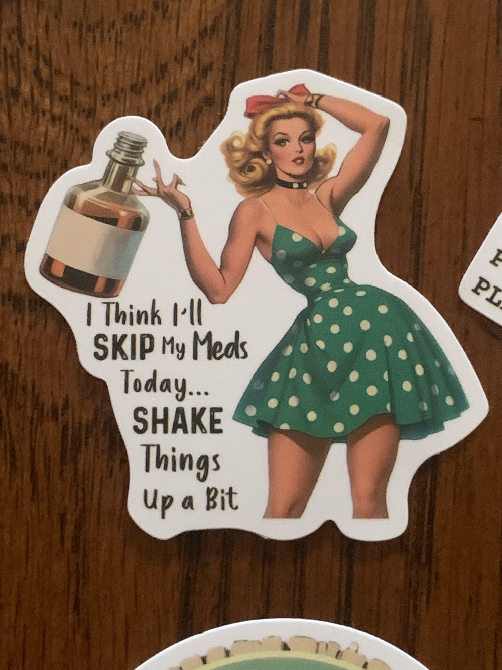 36 Piece Snarky Humorous Retro Sticker Set
